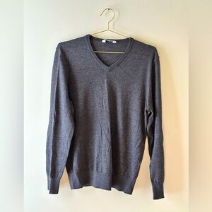Everlane Large Charcoal Merino Sweater